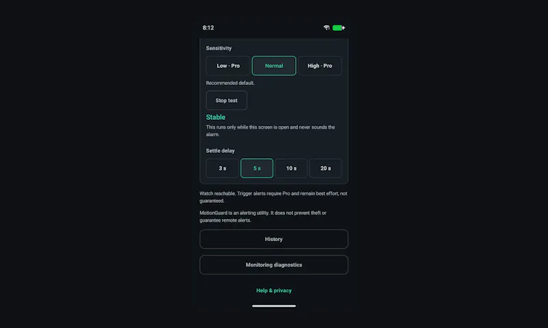 MotionGuard screenshot 5
