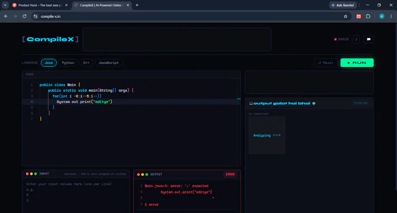 CompileX screenshot 2