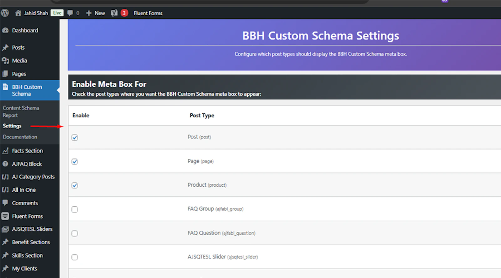 BBH Custom Schema screenshot 3