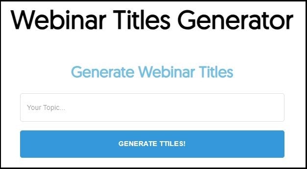 Webinar -titels generator media 1