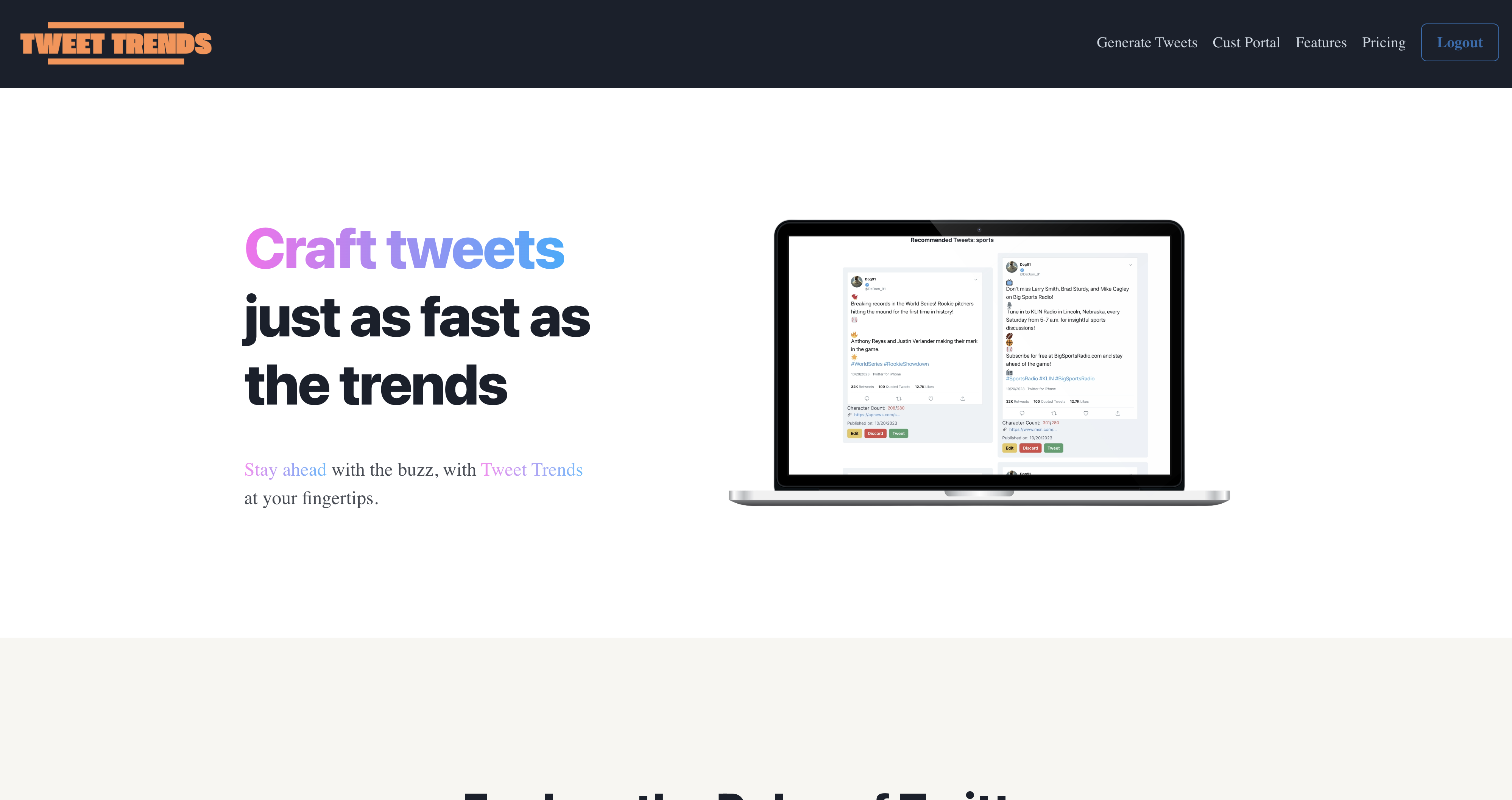 Media Xu hướng tweet - Tạo các tweet virus về các chủ đề xu hướng chỉ bằng một cú nhấp chuột 2