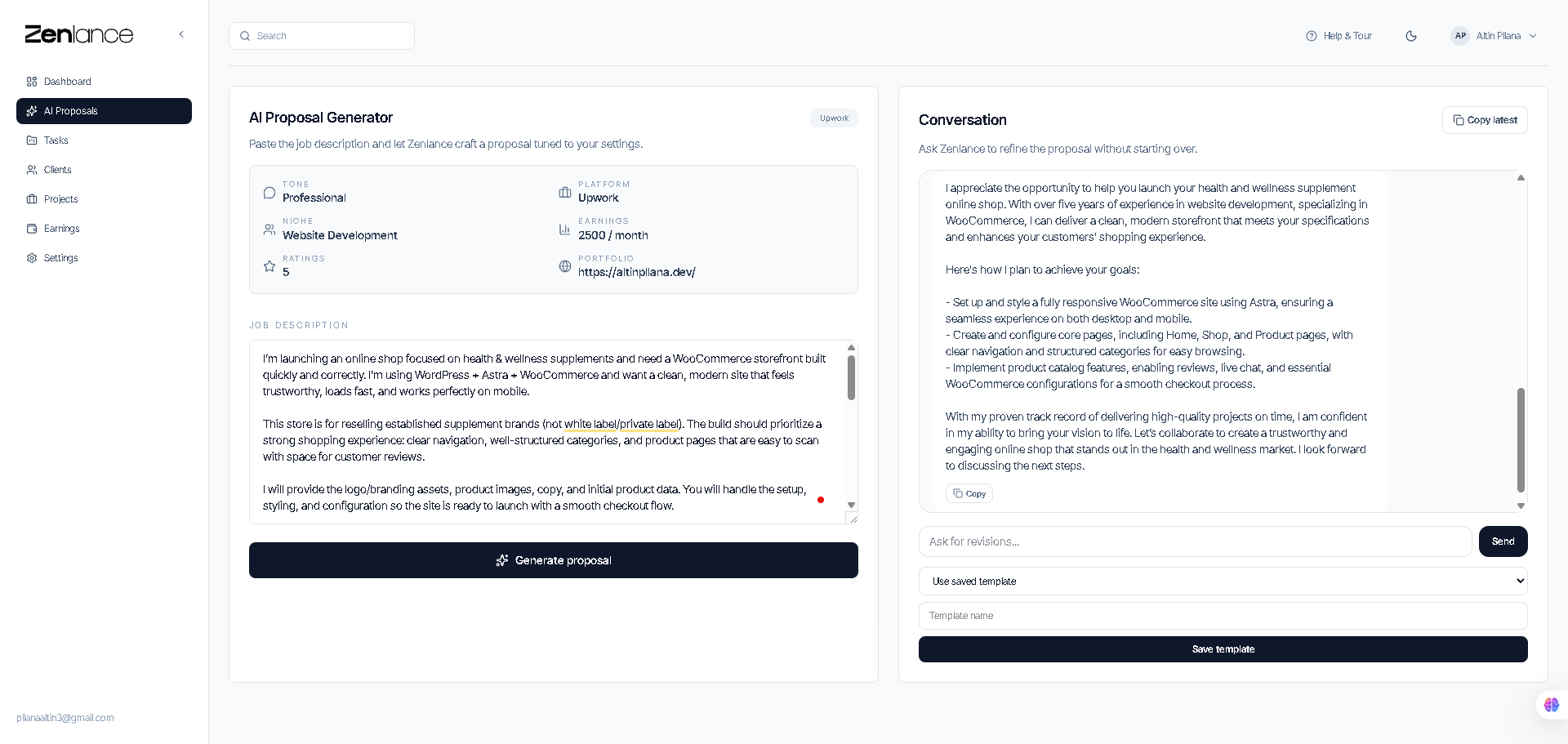 Zenlance — Win More Jobs with AI gallery image