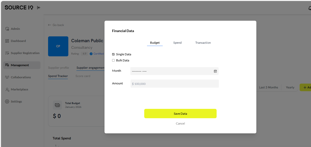 SourceIQ - Screenshot 2 showing product features and functionality