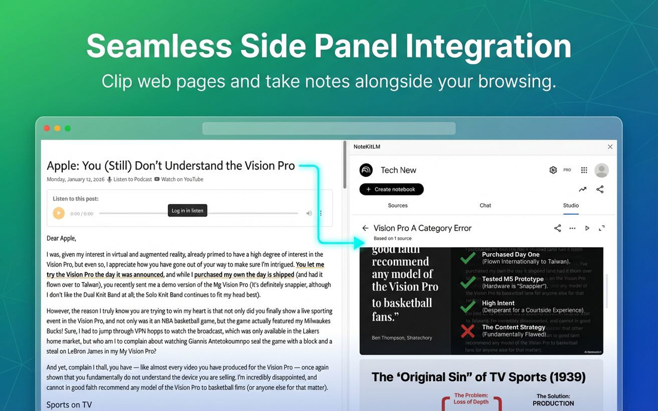 NoteKitLM: Supercharge Your NotebookLM  gallery image
