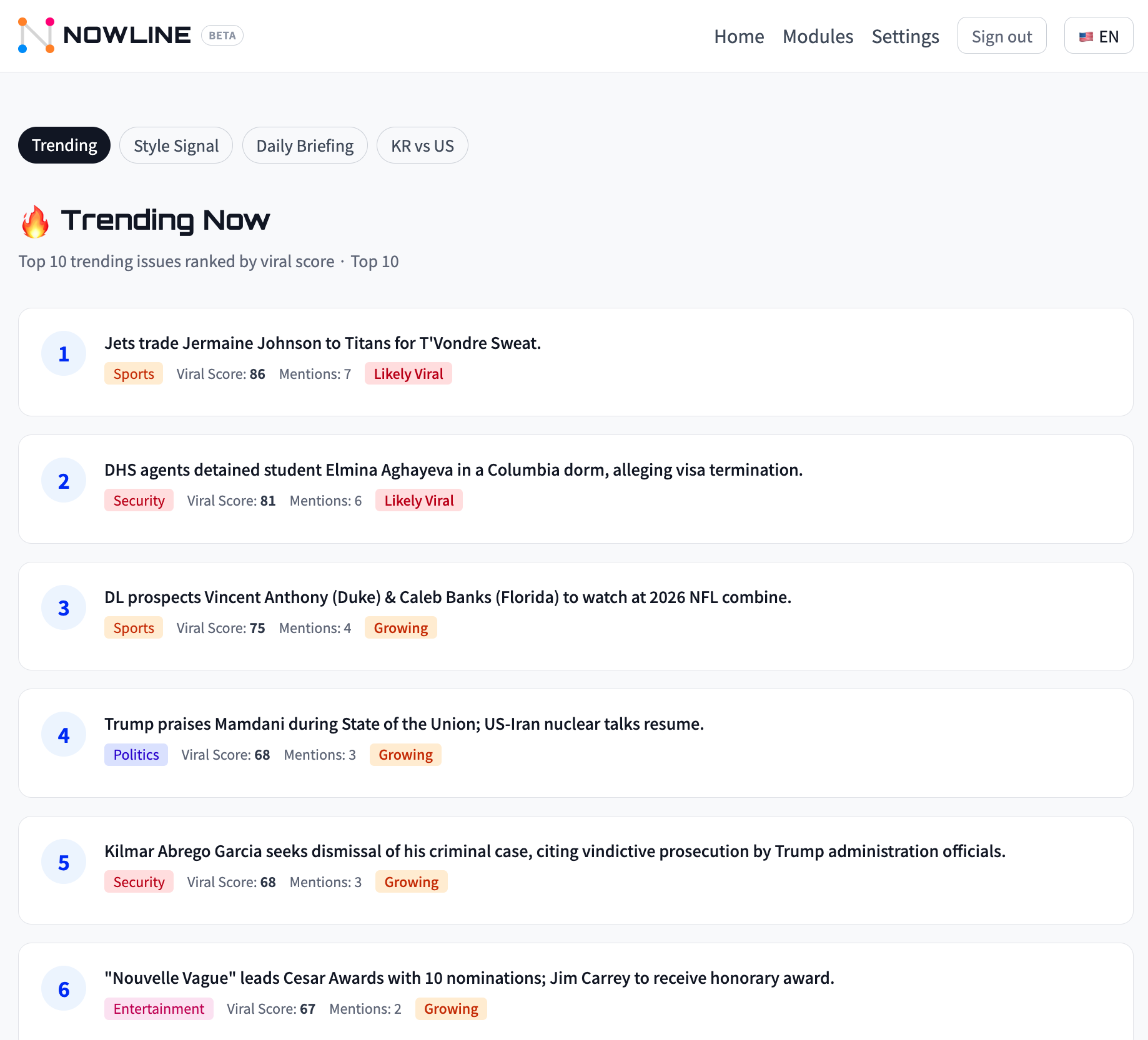 Nowline gallery image