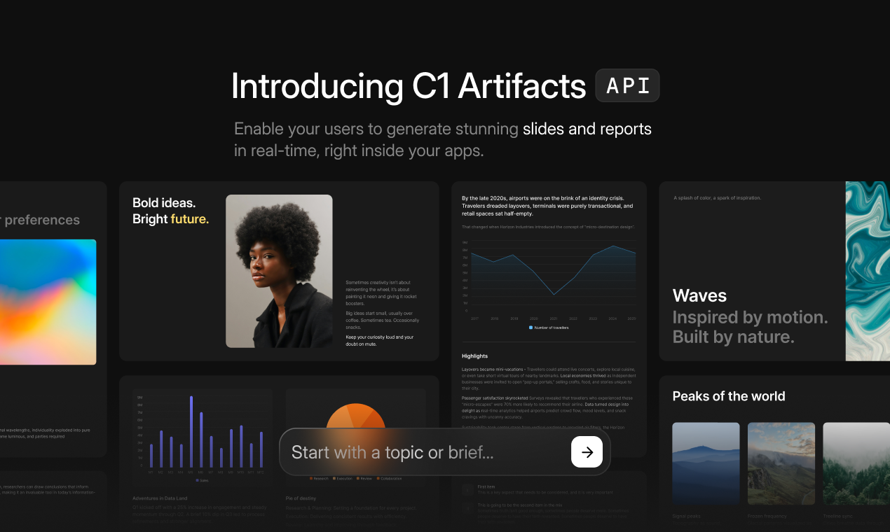 C1 Artifacts API gallery image