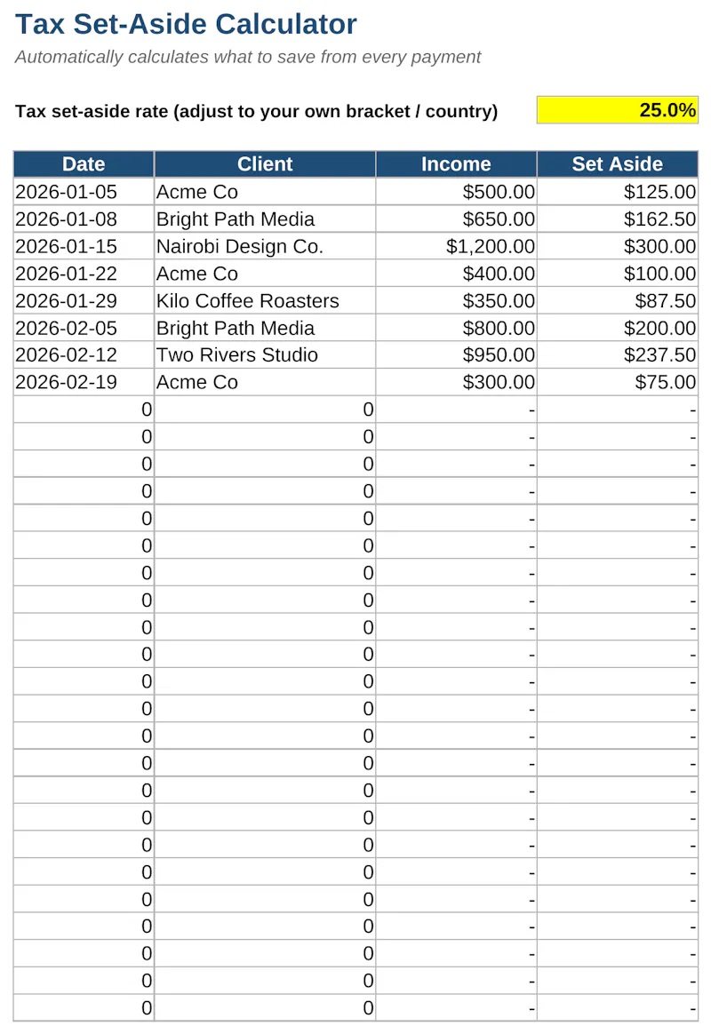 Freelancer Finance Tracker screenshot 5