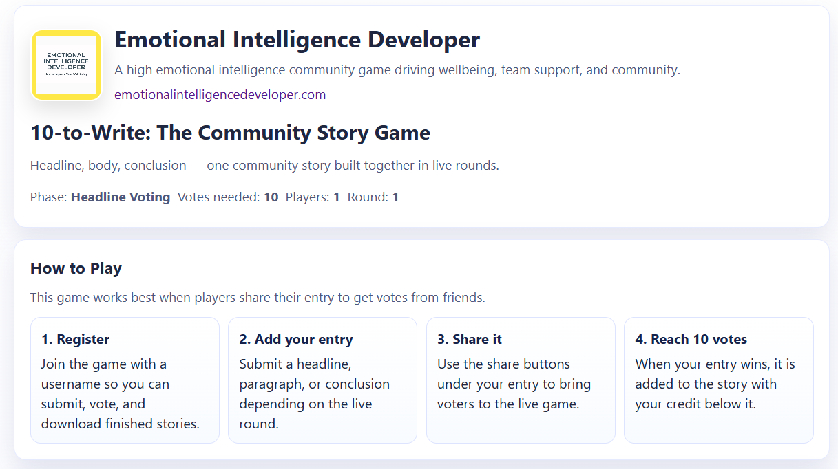 Community Story Game