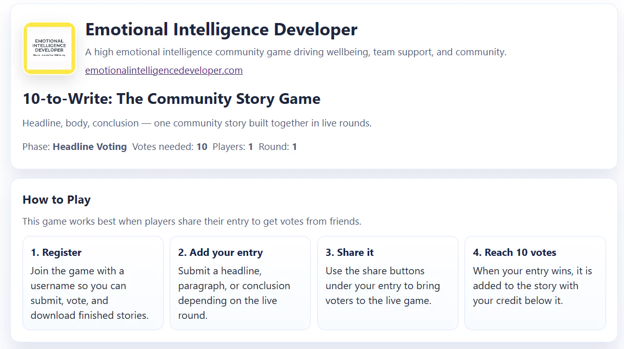 Community Story Game