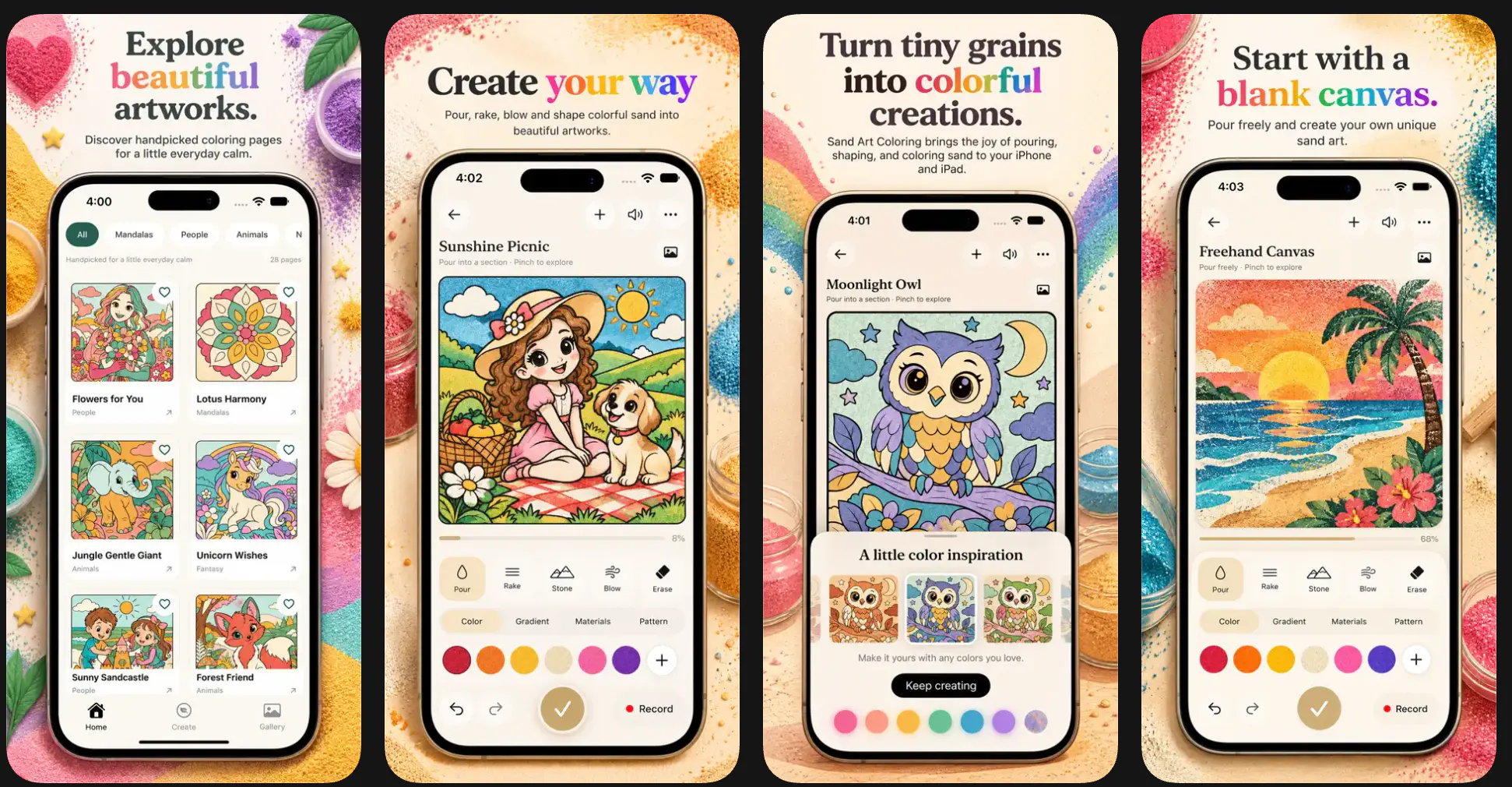 Coloring ASMR Cozy: Sand Art gallery image