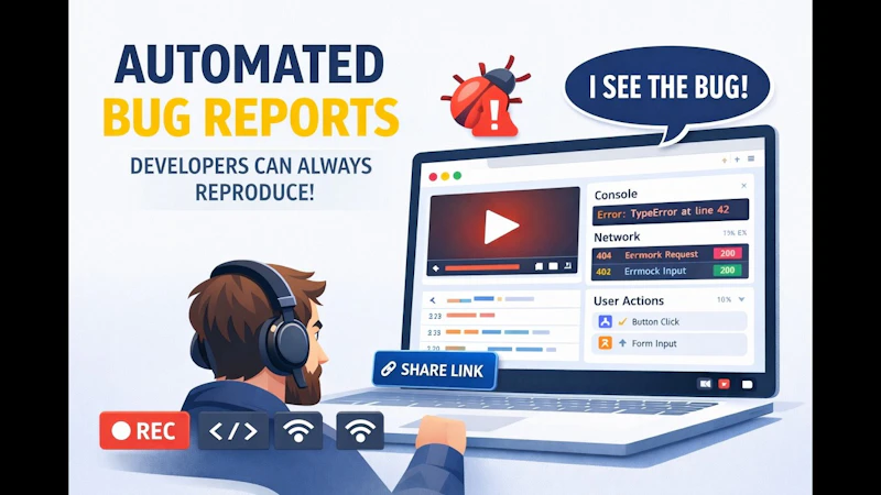 PlayLog - Automated bug reports screenshot 1 (video preview)