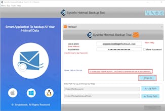 MailConverterTools Hotmail Backup Tool gallery image