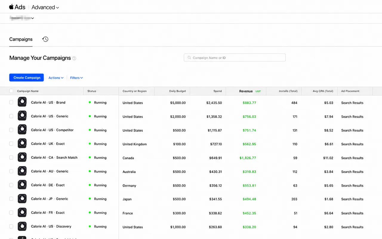 Lily Revenue for Apple Ads gallery image
