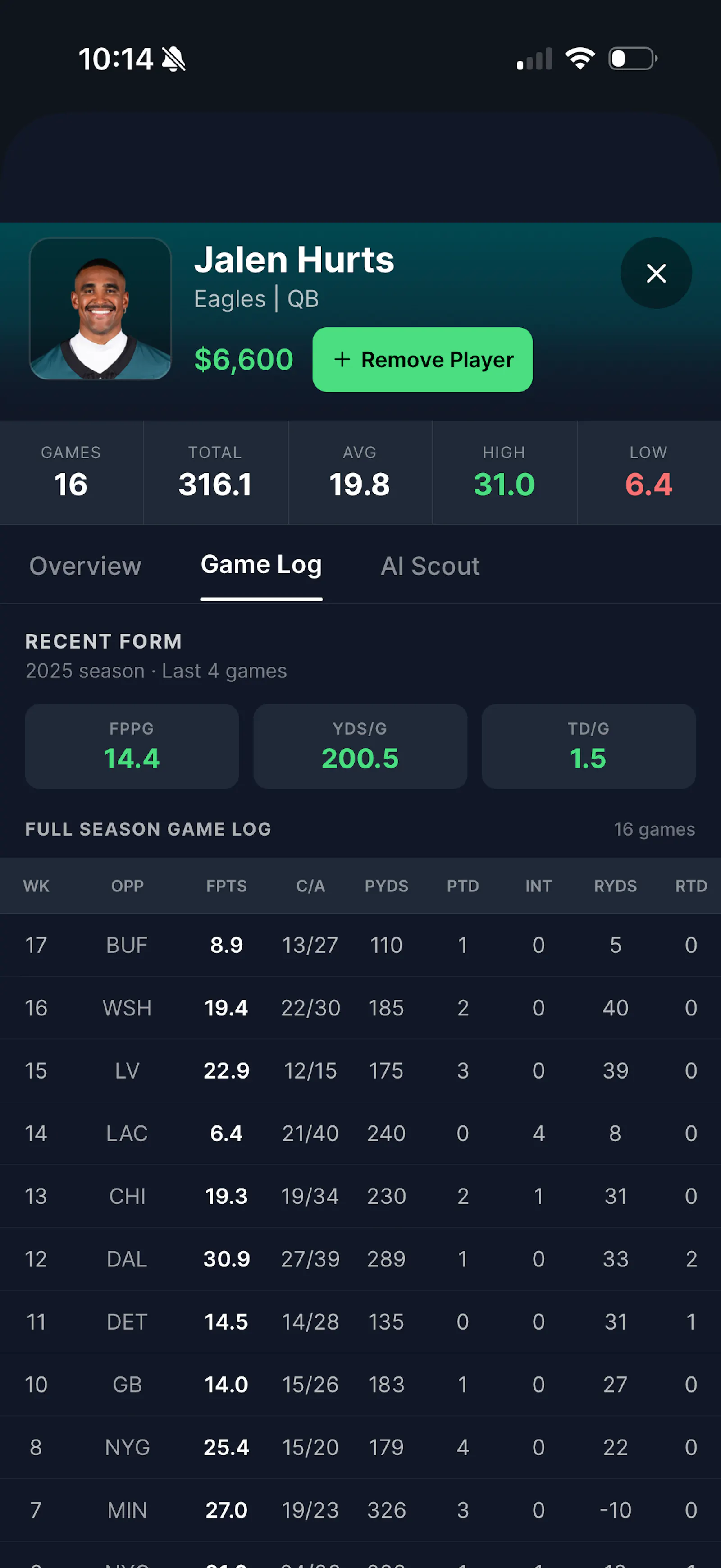 ArchRivals Fantasy Football App screenshot 7