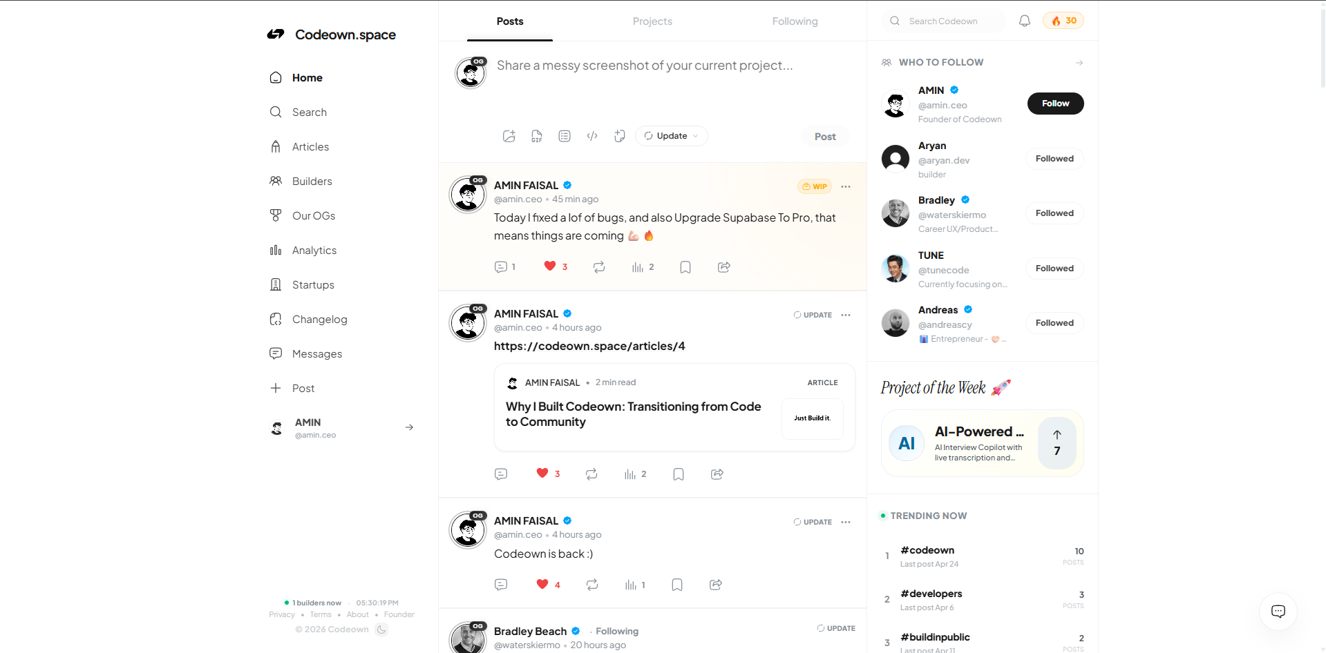 Codeown - Where builders ship together. gallery image