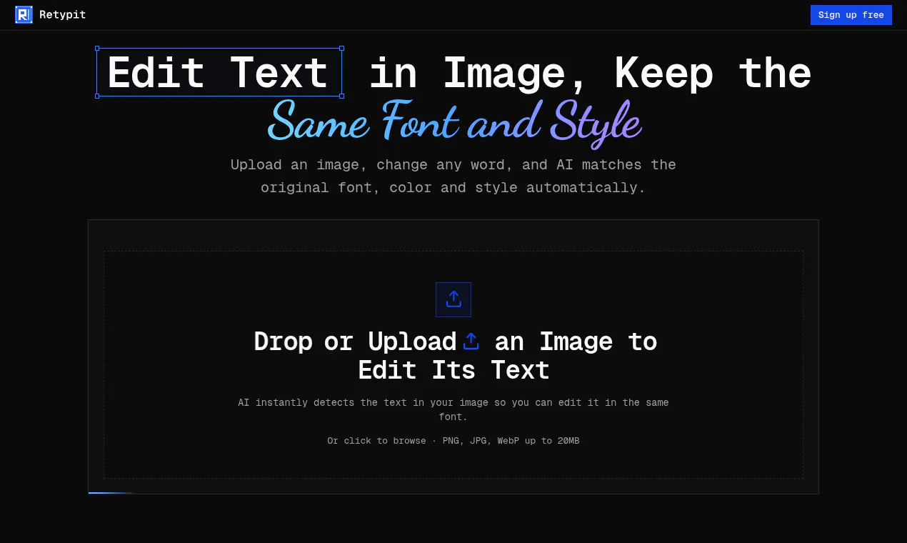 Retypit gallery image