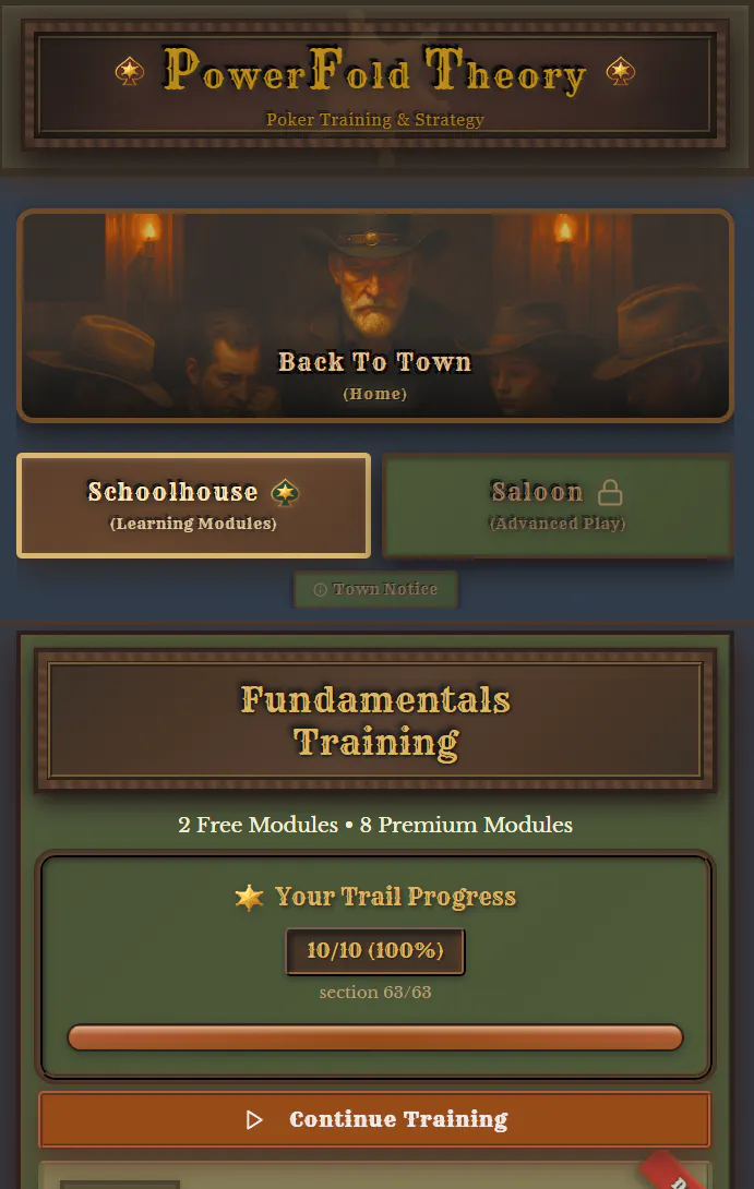 PowerFold Theory - Poker Trainer gallery image