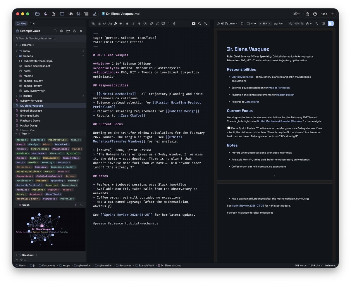 cyberWriter gallery image