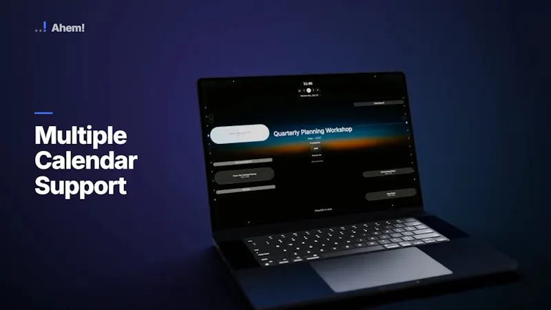Ahem! Unmissable Meeting Reminders screenshot 1 (video preview)