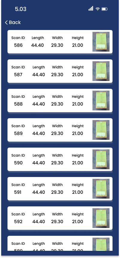 vmeasure mobiele dimensies app - Meet dozen, onregelmatige items en kleine objecten met iPhone media 5