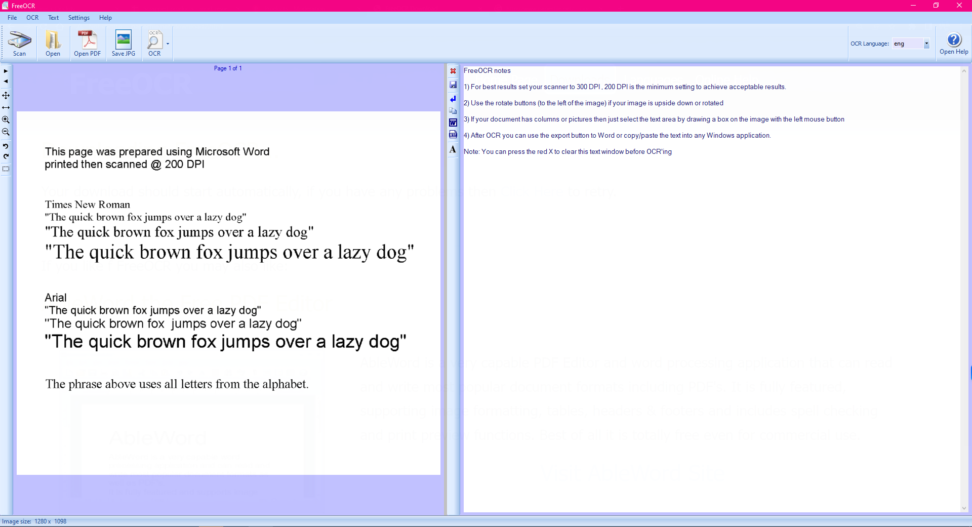 FreeOCR gallery image