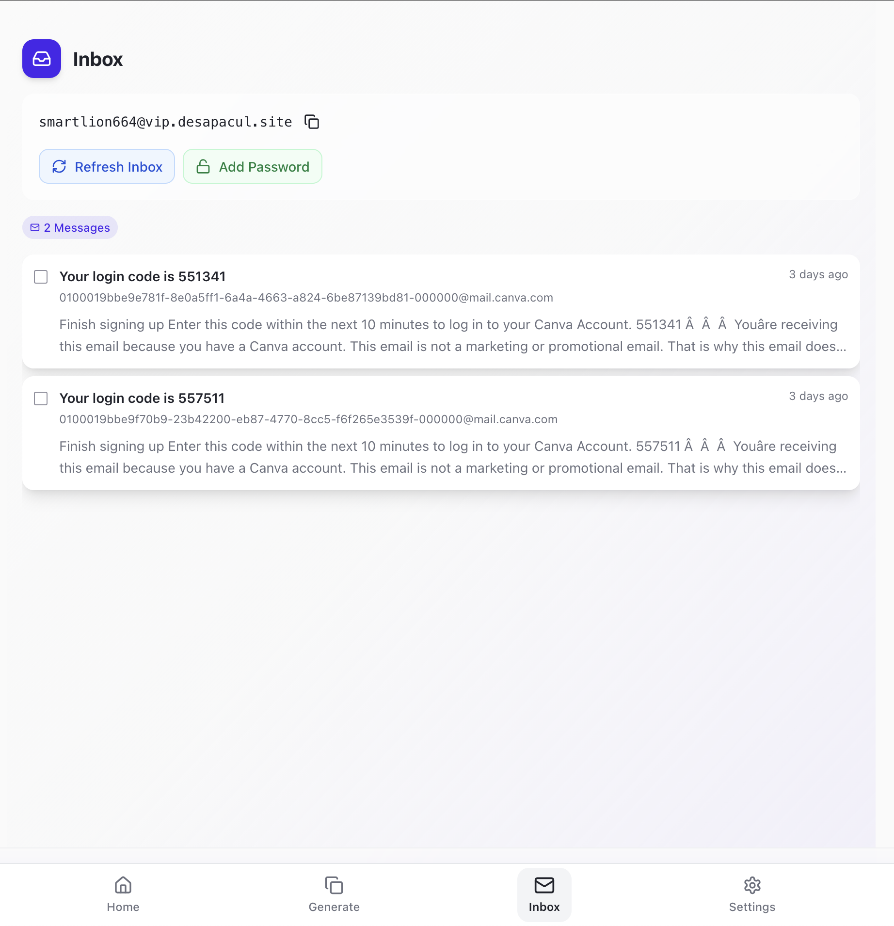 TempMail Pro gallery image