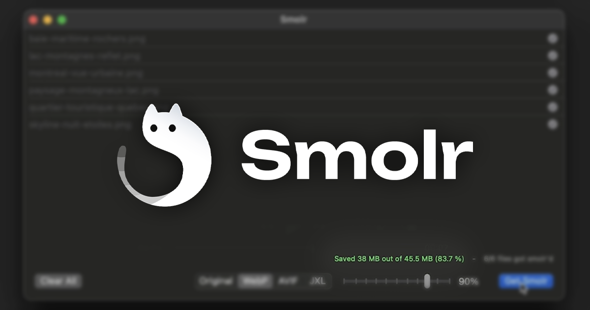 Smolr - Main product screenshot demonstrating key features and user interface