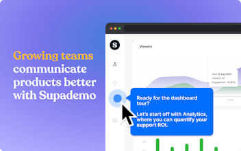 Supademo改变了客户成功、产品管理和市场营销领域专业人士的用户互动方式。