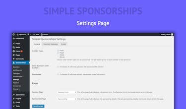 Simple Sponsorships gallery image