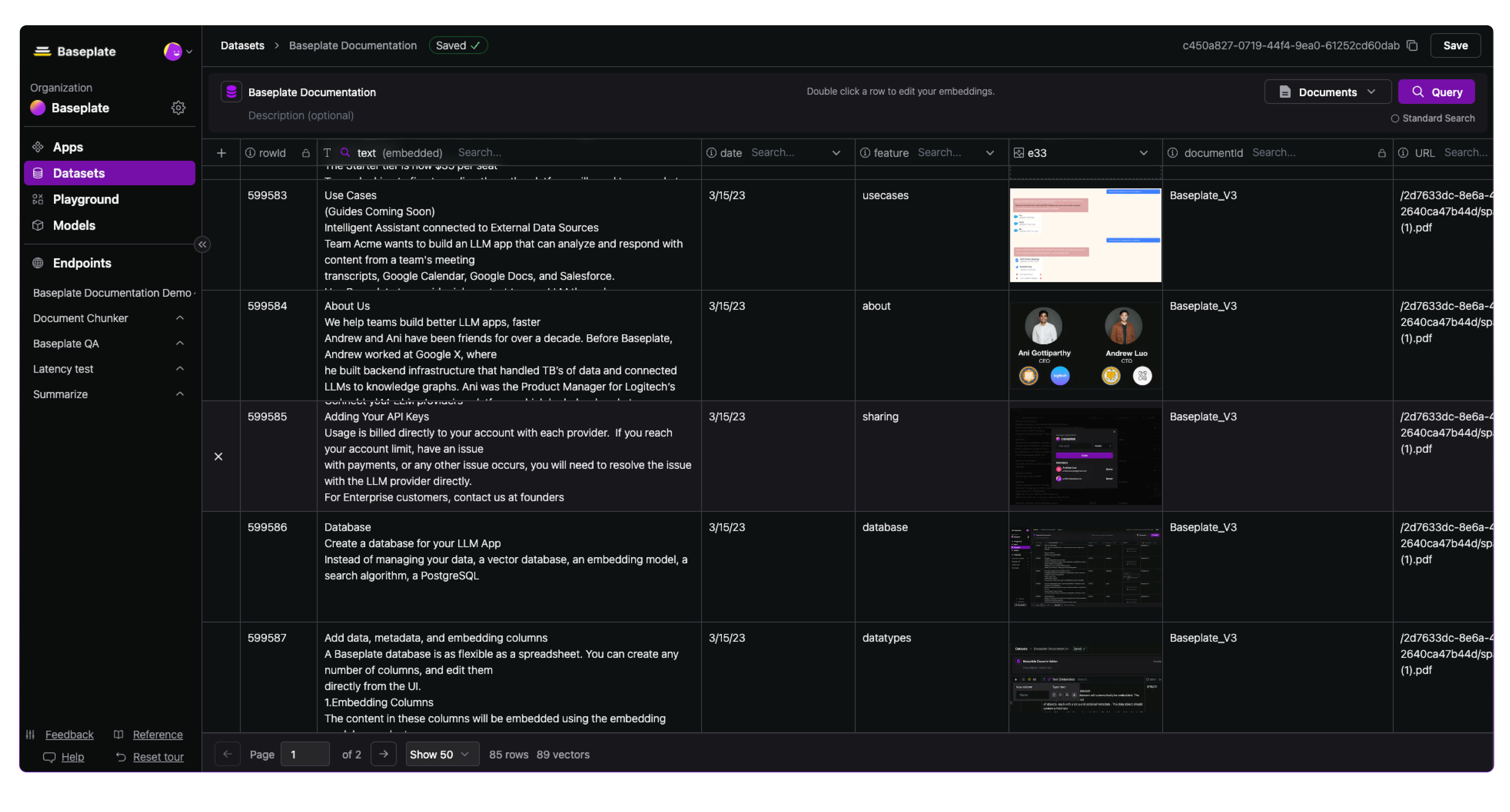 Média Plaque de base - Backend pour les applications LLM: intégrer et stocker des documents, des images, etc. 1
