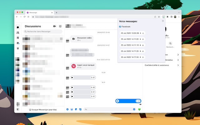 Sprachnachrichten -Downloader - Laden Sie Audionachrichten von Facebook Messenger/Instagram herunter Medien 2