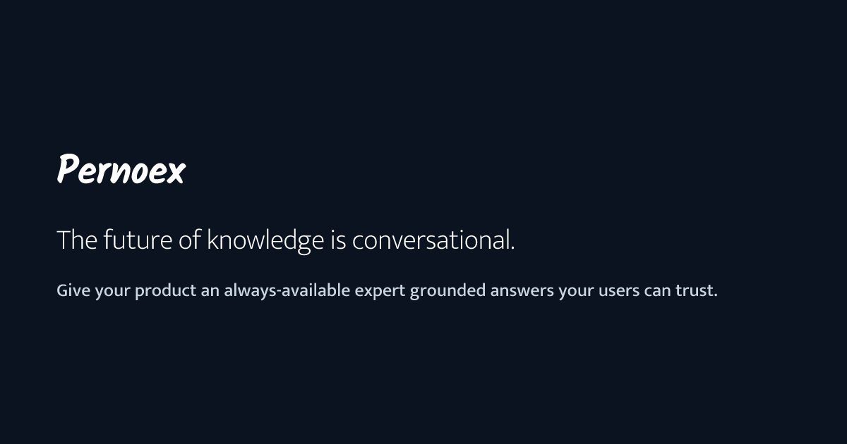 Pernoex - Main product screenshot demonstrating key features and user interface