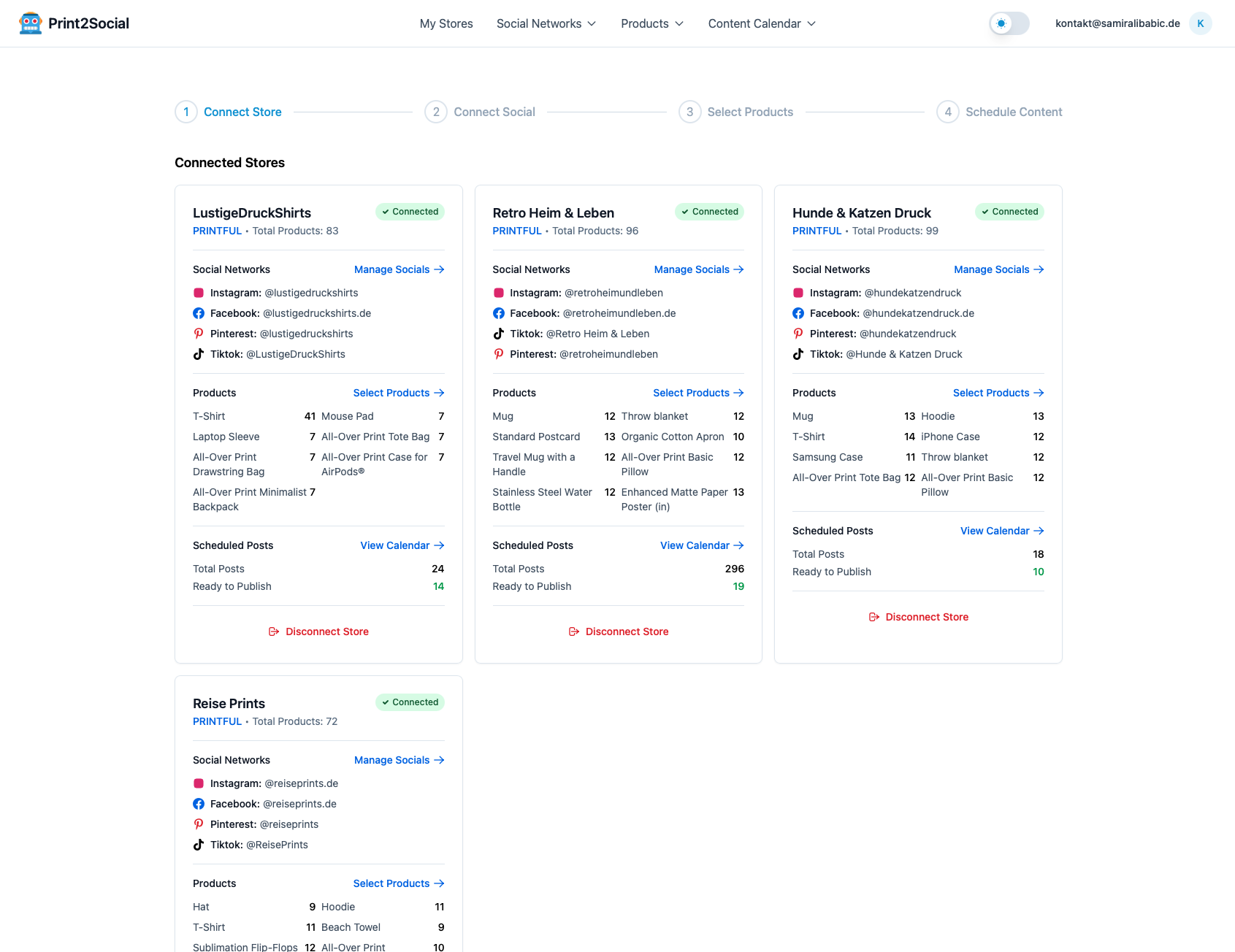 Print2Social - Screenshot 3 showing product features and functionality
