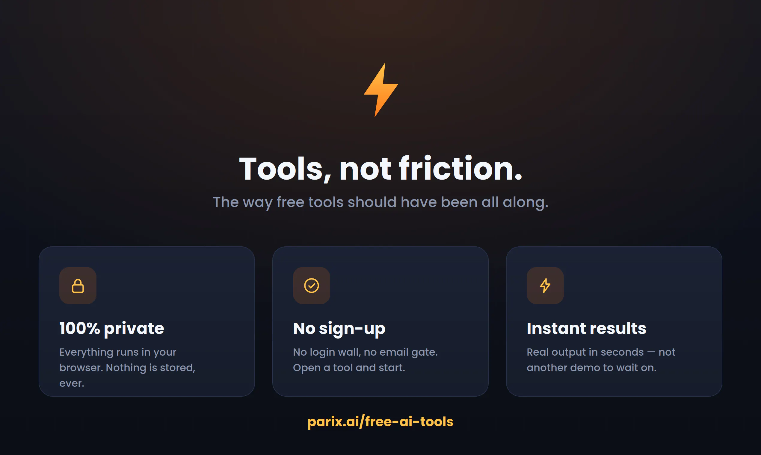 Parix.ai Free AI Tools 截图 3