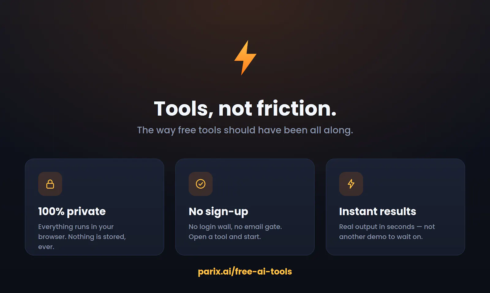 Parix.ai Free AI Tools screenshot 3