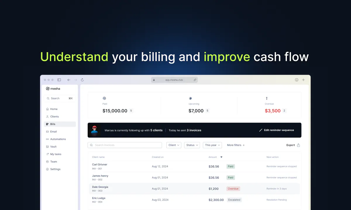 Marcus - your AI Billing Agent