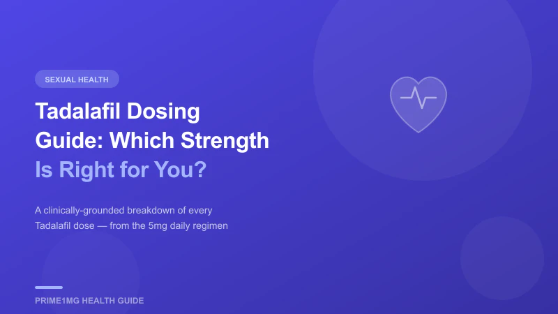 Tadalafil Dosing Guide by Prime1mg screenshot 1