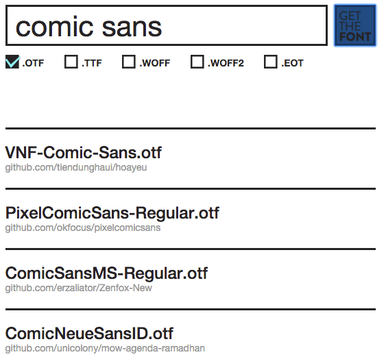Get The Font gallery image