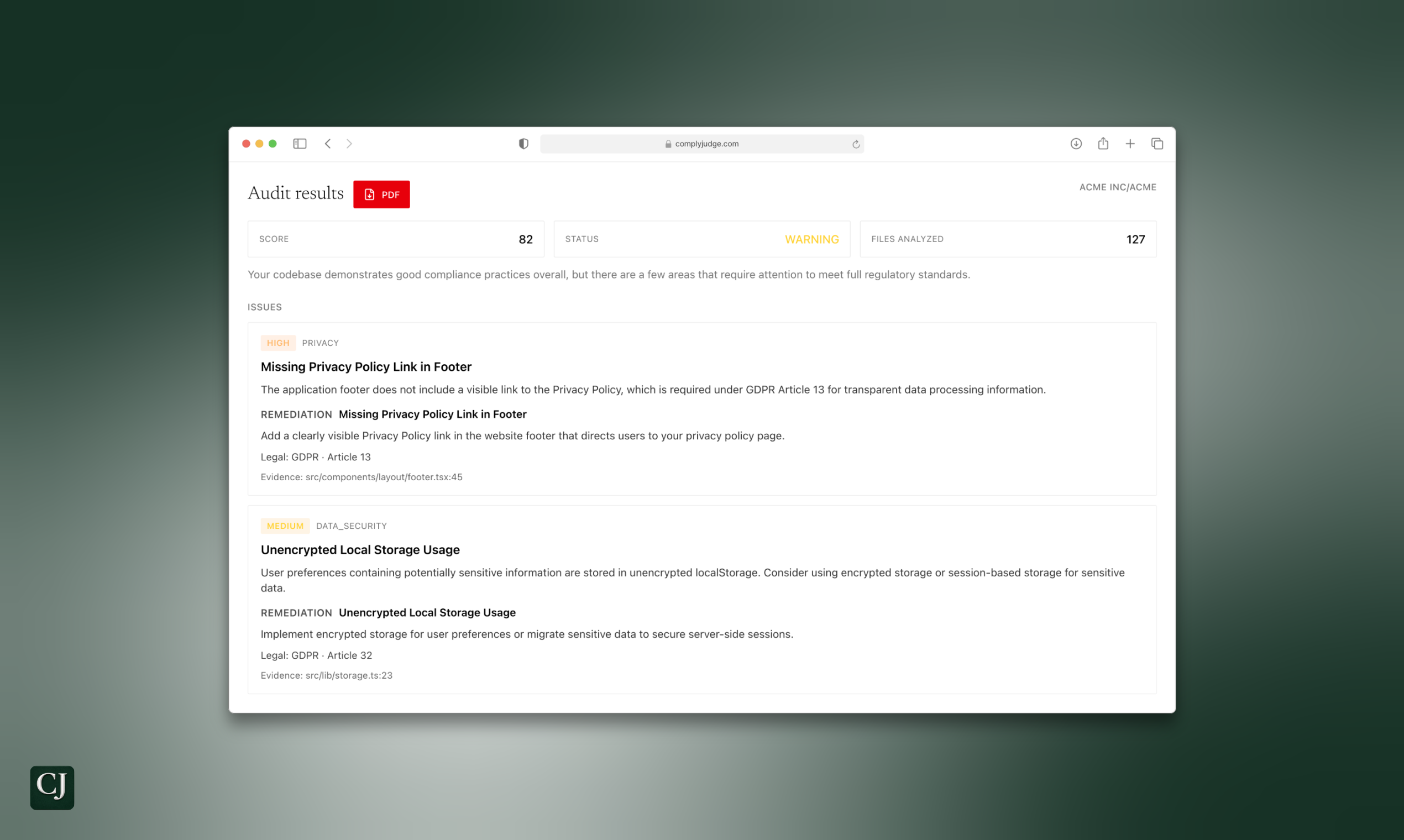 ComplyJudge gallery image