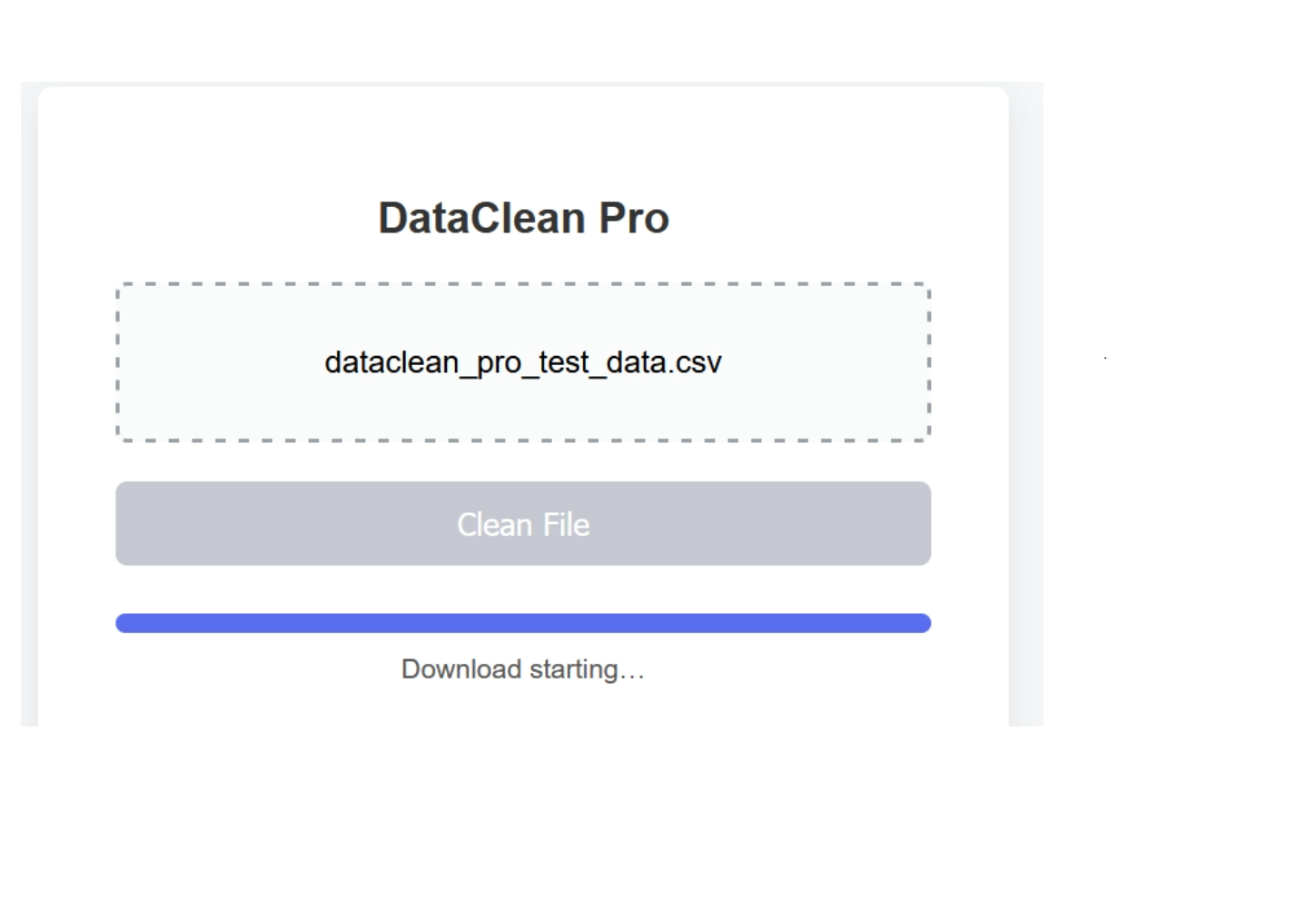 DataClean Pro - Screenshot 2 showing product features and functionality