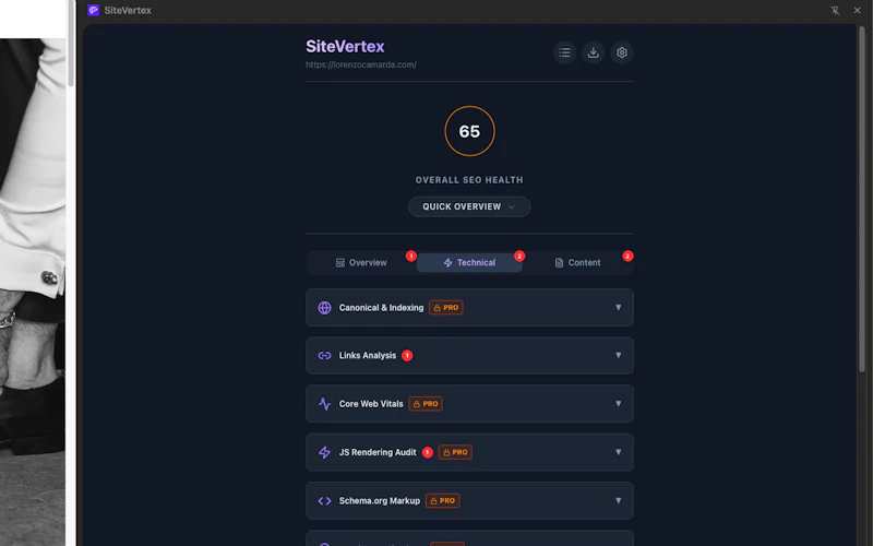 SiteVertex screenshot 5