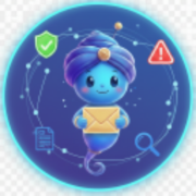 AI Email Genie - Product Hunt launch logo and brand identity