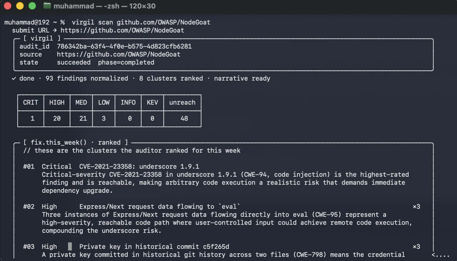 Virgil screenshot 2