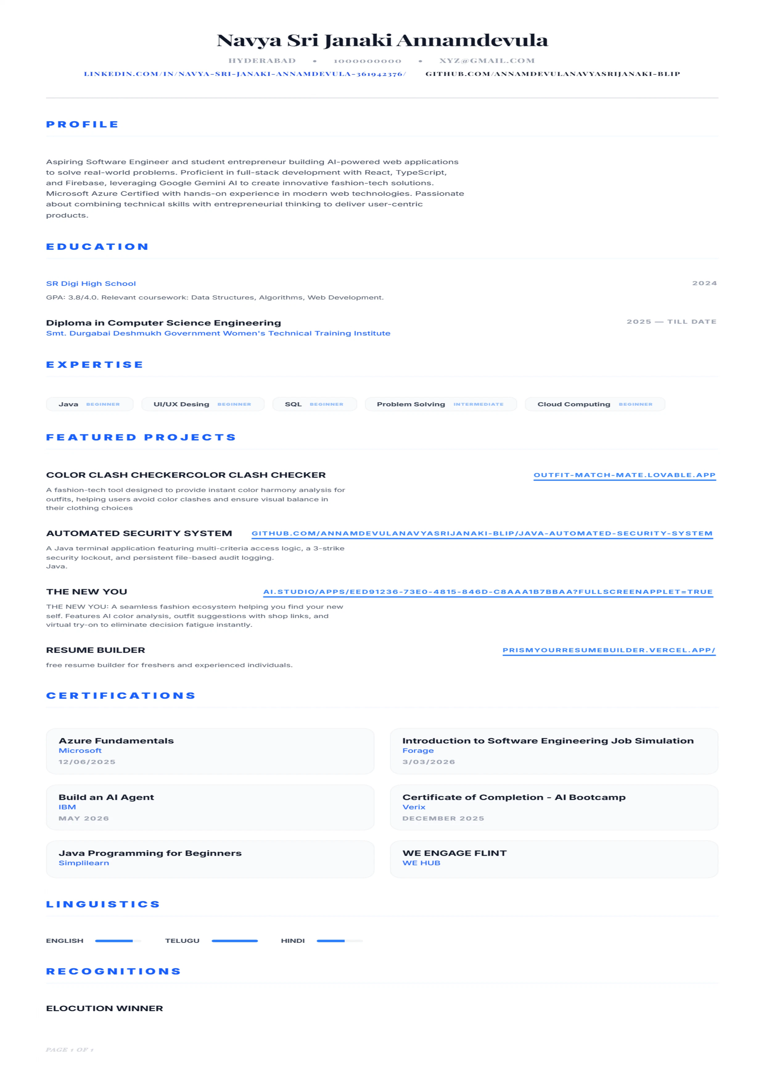 Free Online Resume Builder screenshot 2