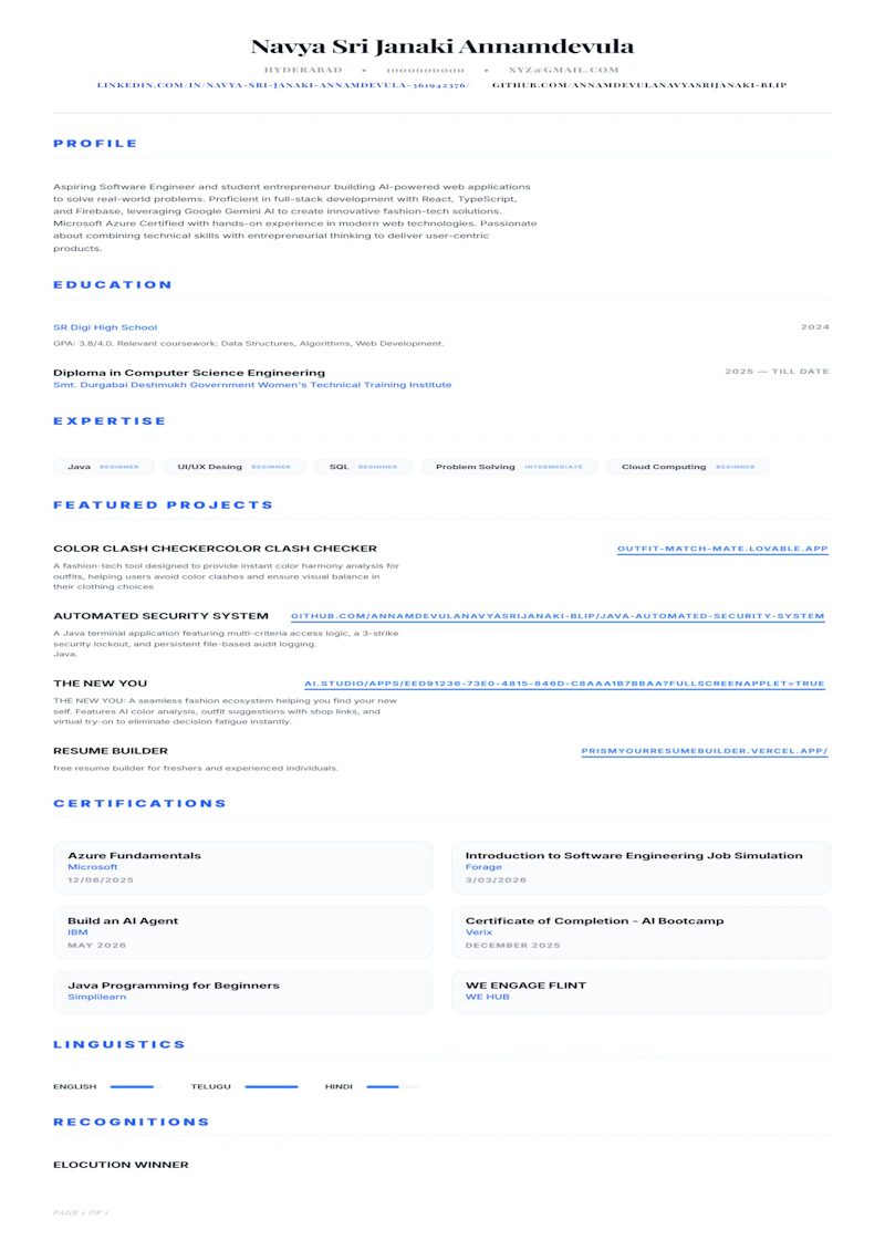 Free Online Resume Builder screenshot 3