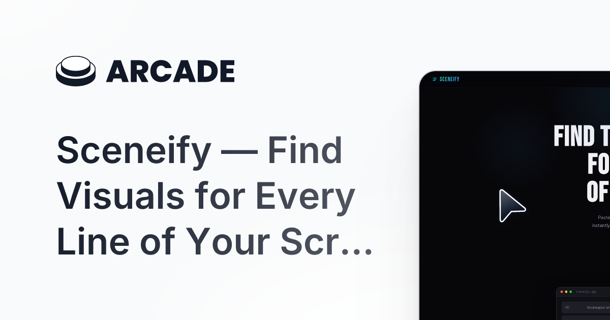 Sceneify: Script to B-roll in Seconds gallery image