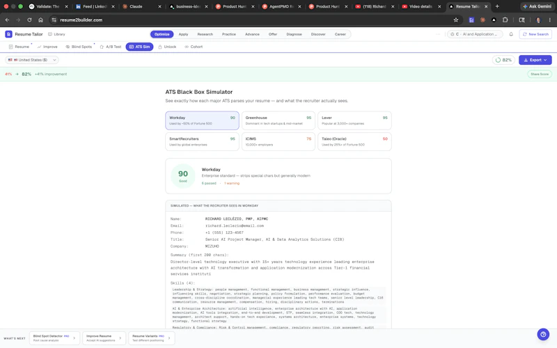 Resume Tailor screenshot 5