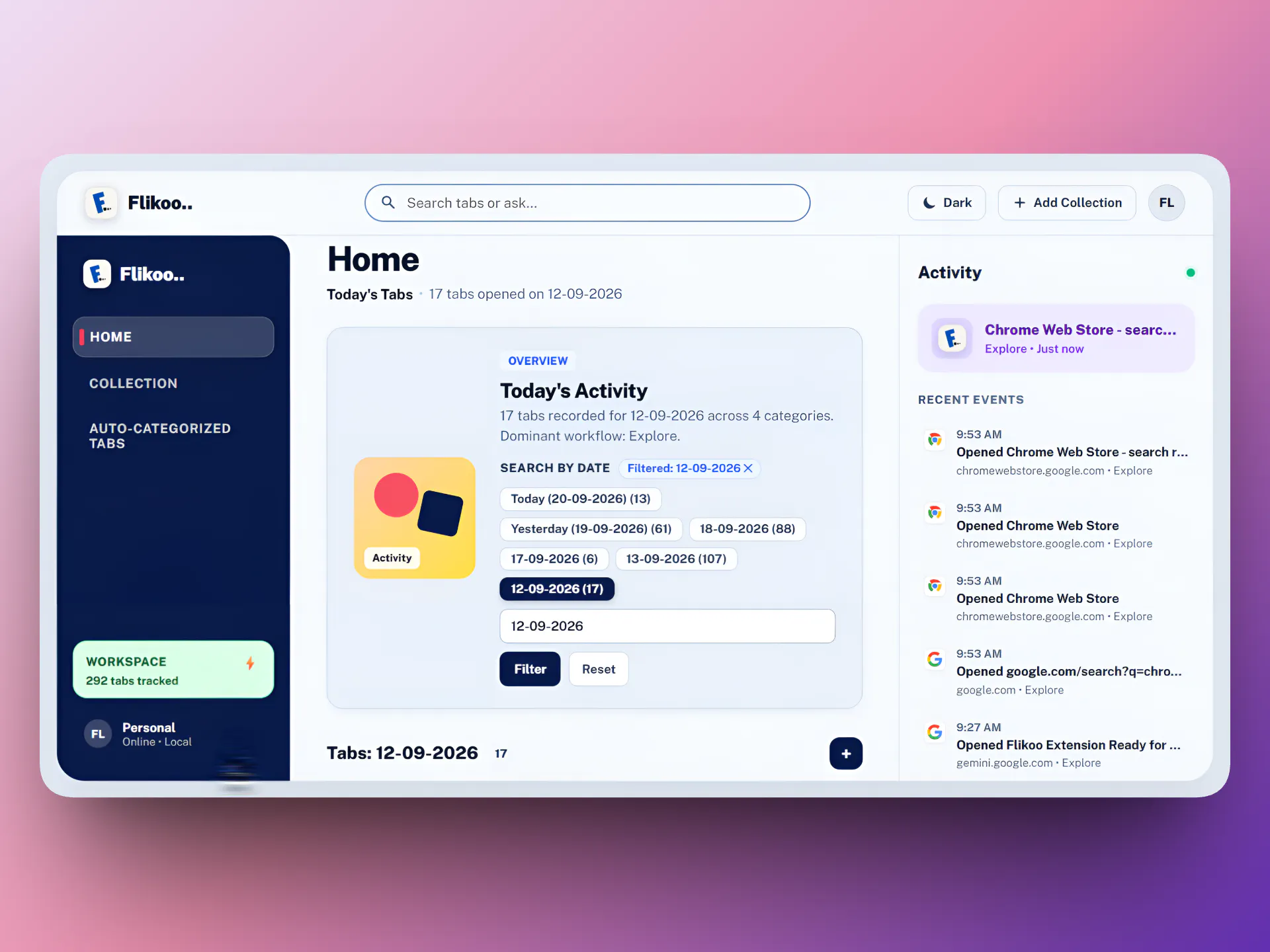 Flikoo.. - Persistent Tab Manager gallery image