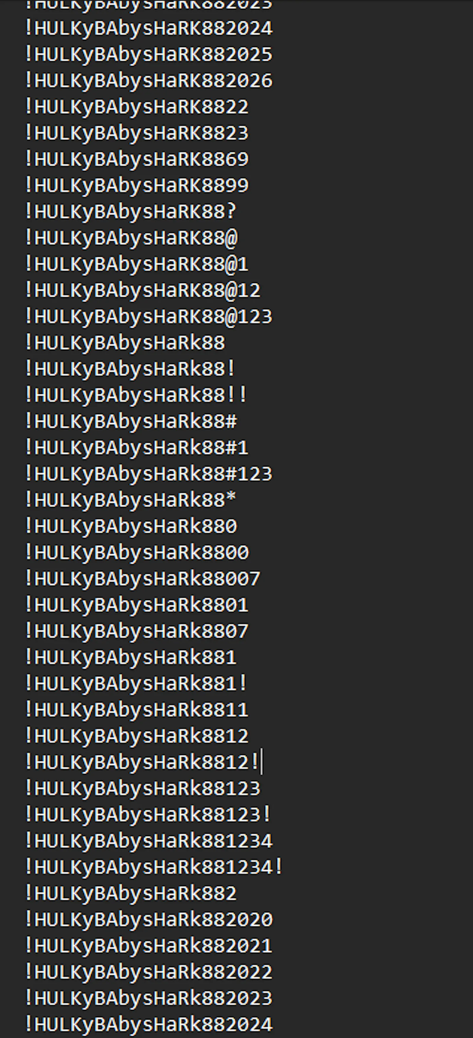 Valence Targeted Wordlist Generator screenshot 2