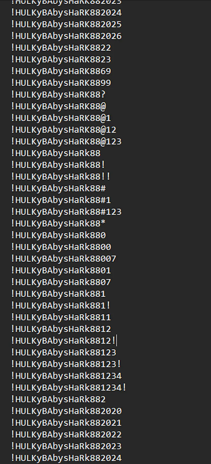 Valence Targeted Wordlist Generator screenshot 2